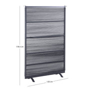 Параван DELANOR антрацит алуминий и въже 120x178,5 см