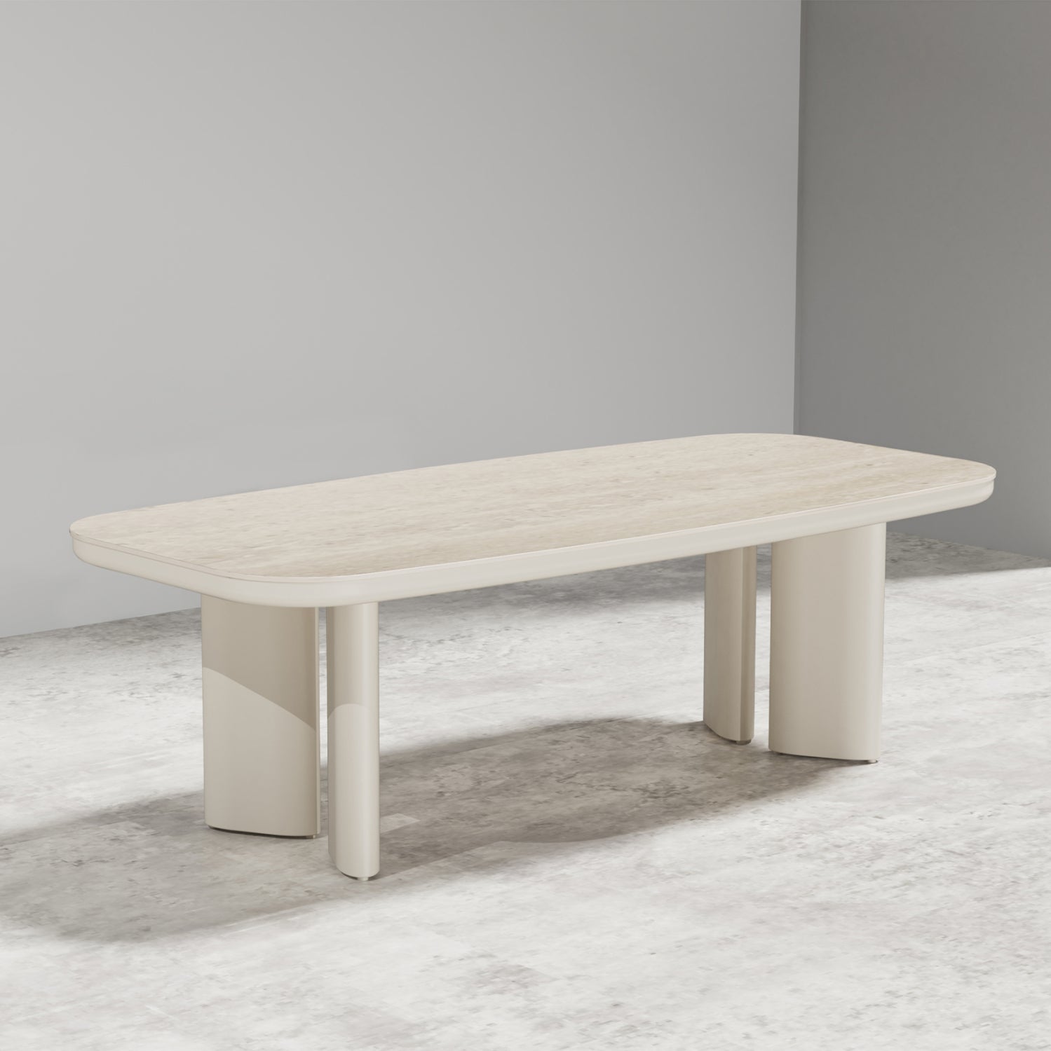 Алуминиева маса Меран с плот SINTERED STONE 240x110x74 см бежова