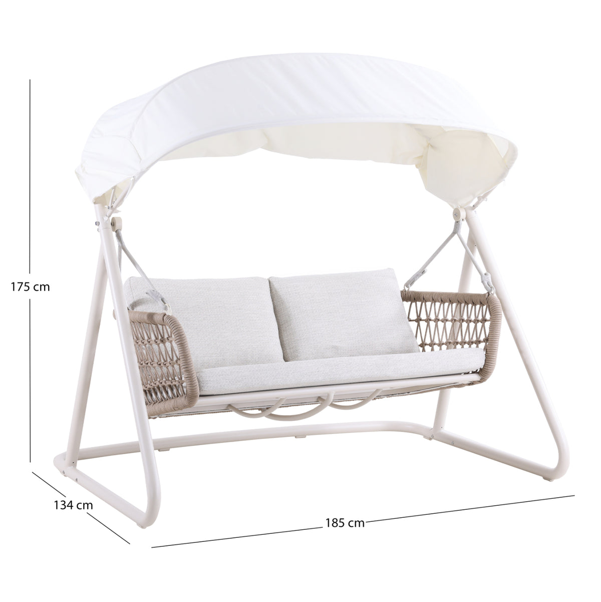 Алуминиева люлка Excelsior 185x134x175 см, слонова кост, естествено въ