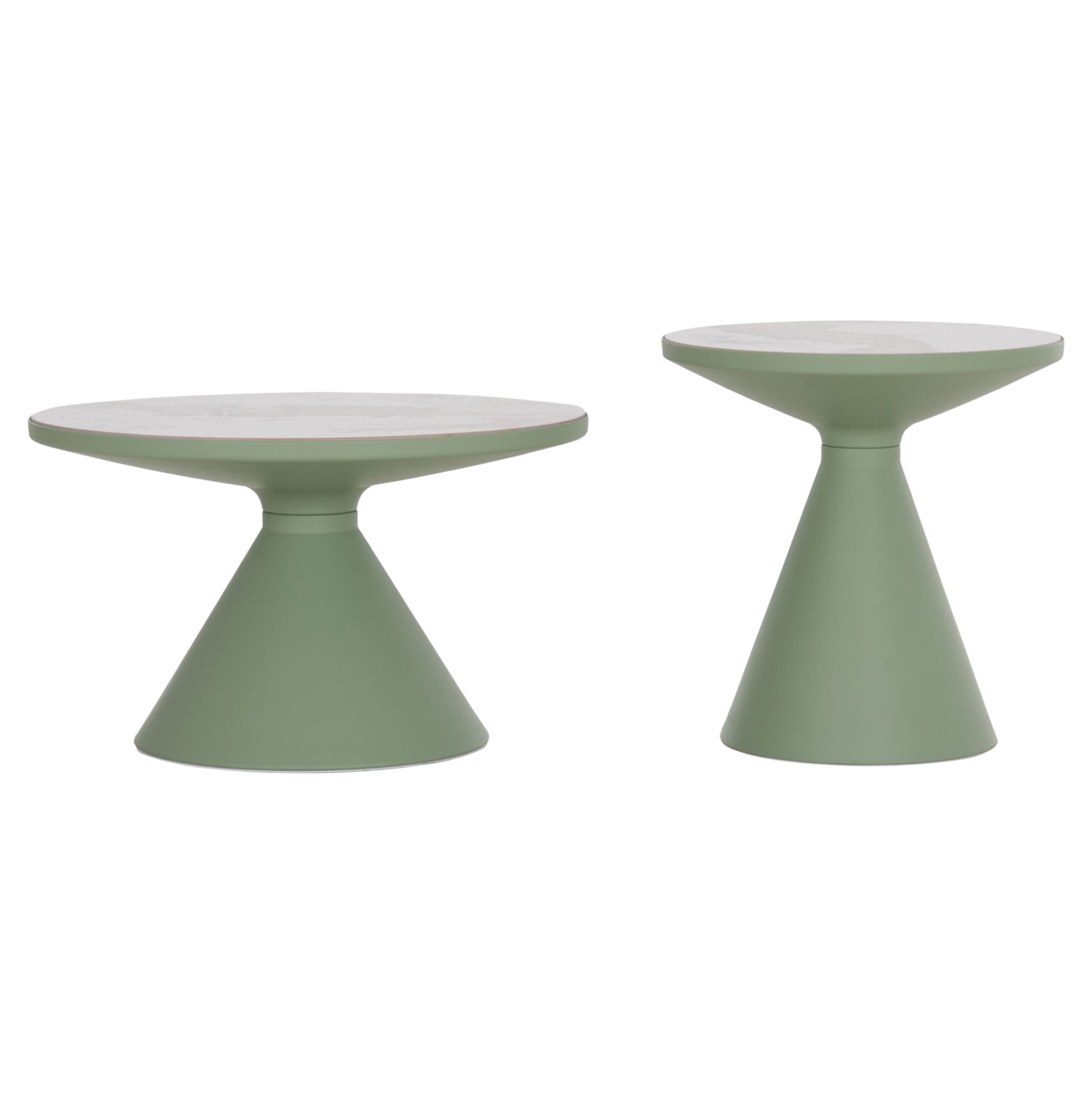 Комплект 2 холни маси LYNX метал ментa с плот SINTERED STONE