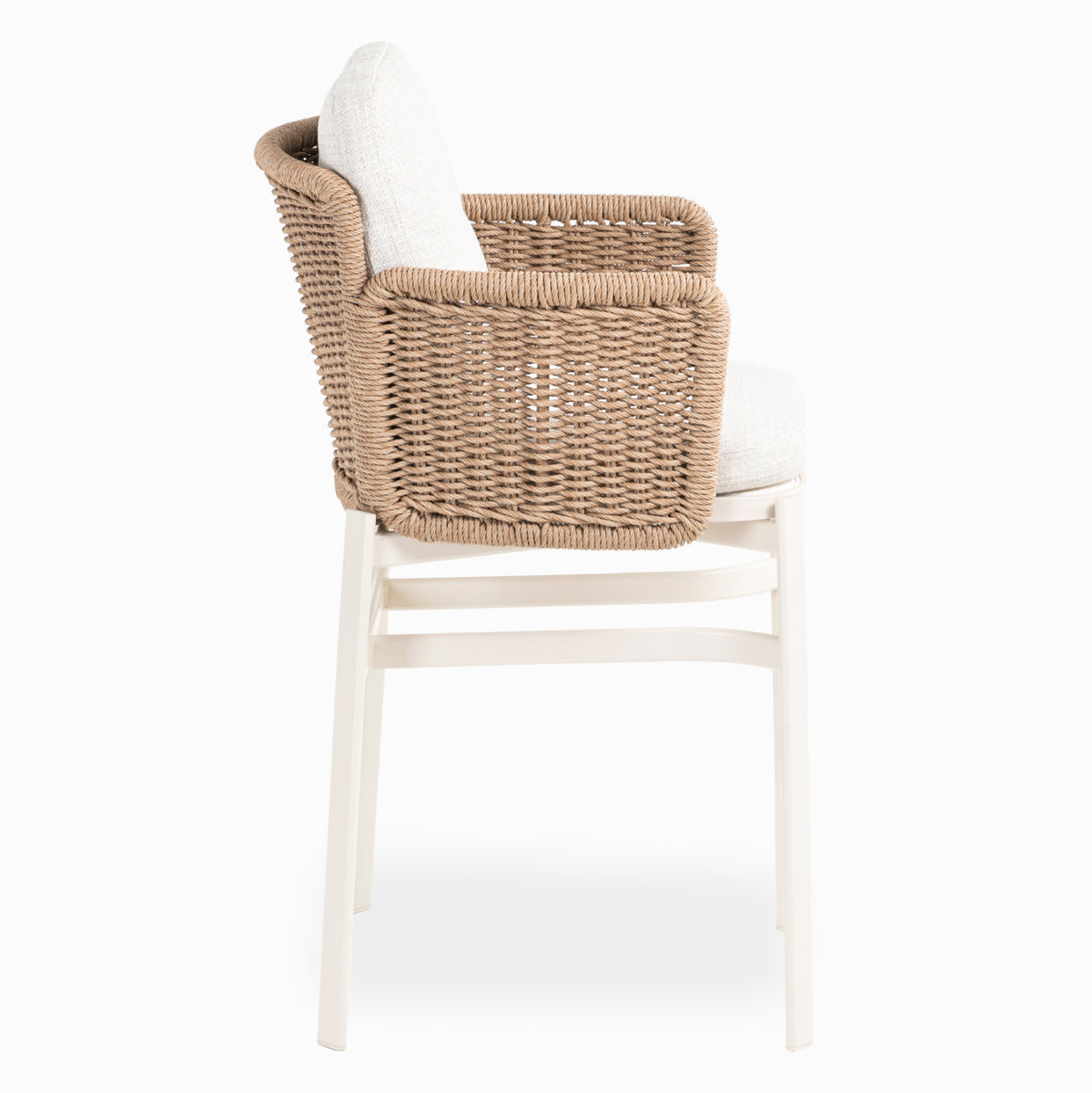 Бар стол серия DESTINY екрю алуминий-беж WICKER 71.5x63.5x108