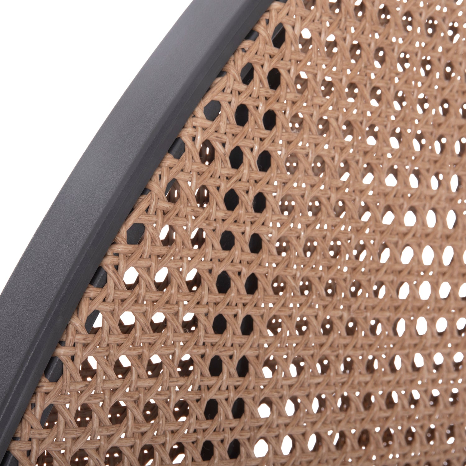 Параван алуминий KOMORABI (S) антрацит с бежова wicker рамка 108x33x16