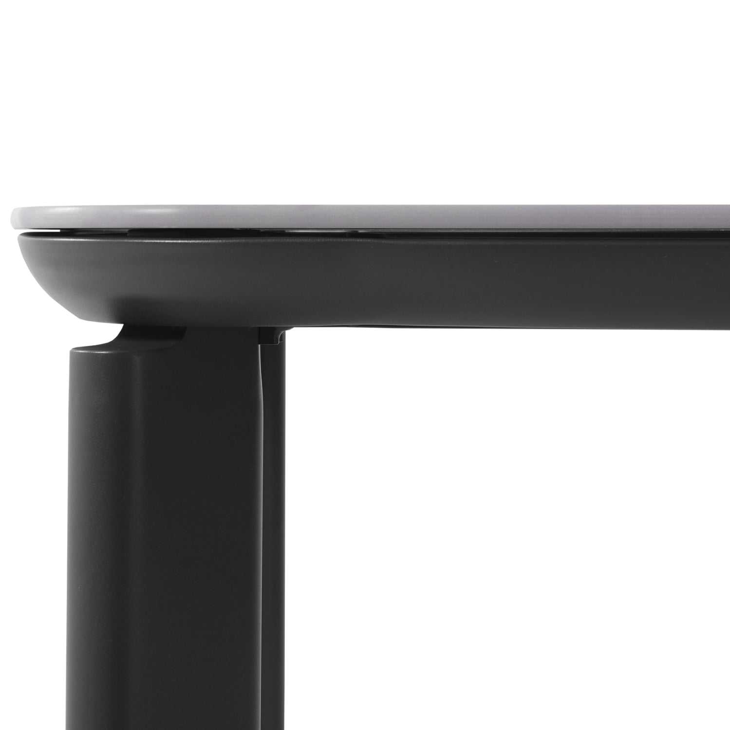 Трапезна маса Монтепулчиано 200x100x76 см антрацит алуминий и сив Sintered S