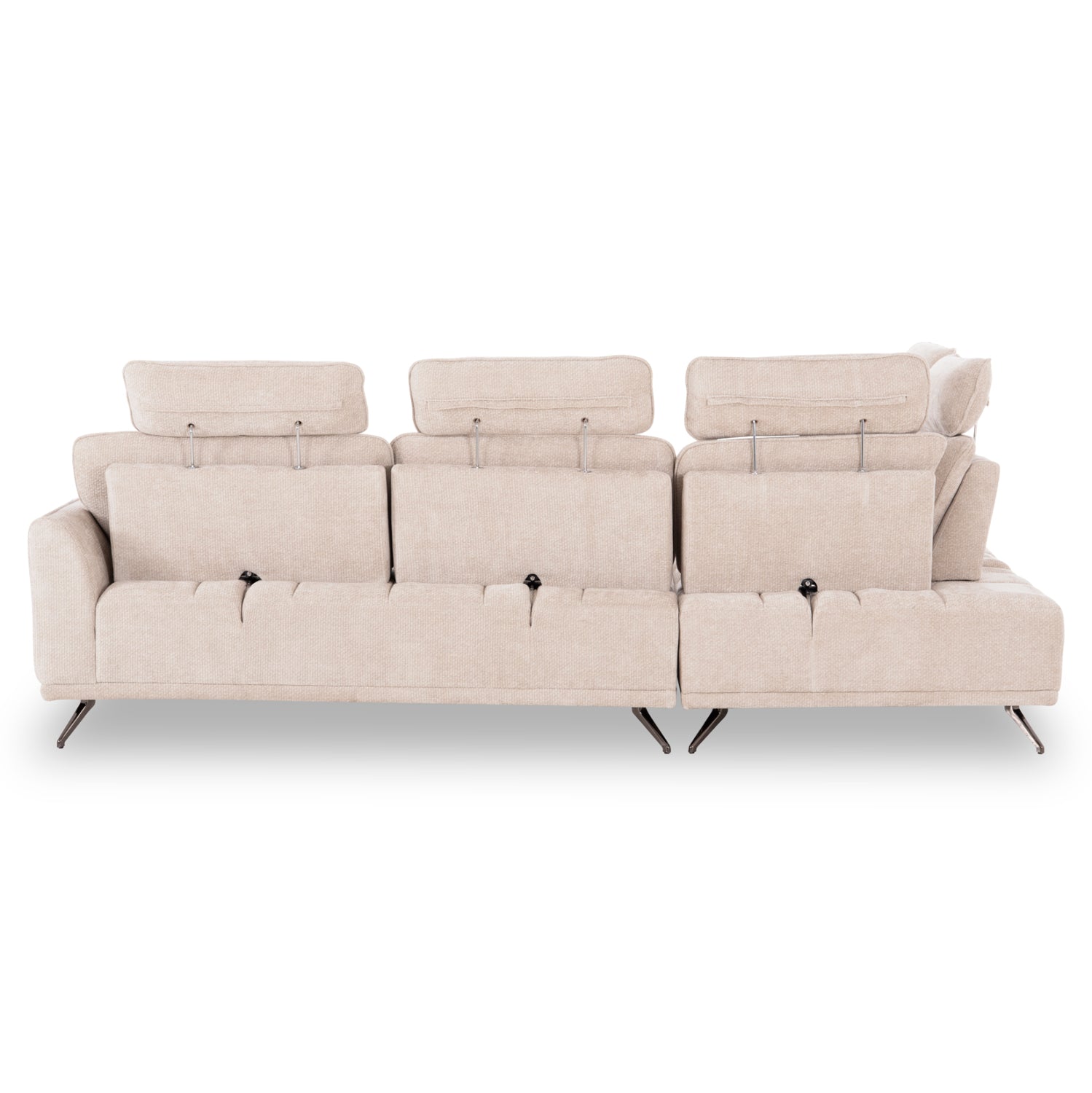 Диван лява ъглова 5-местен MYRON SM3318.02L екрю плат 290x110-225x110
