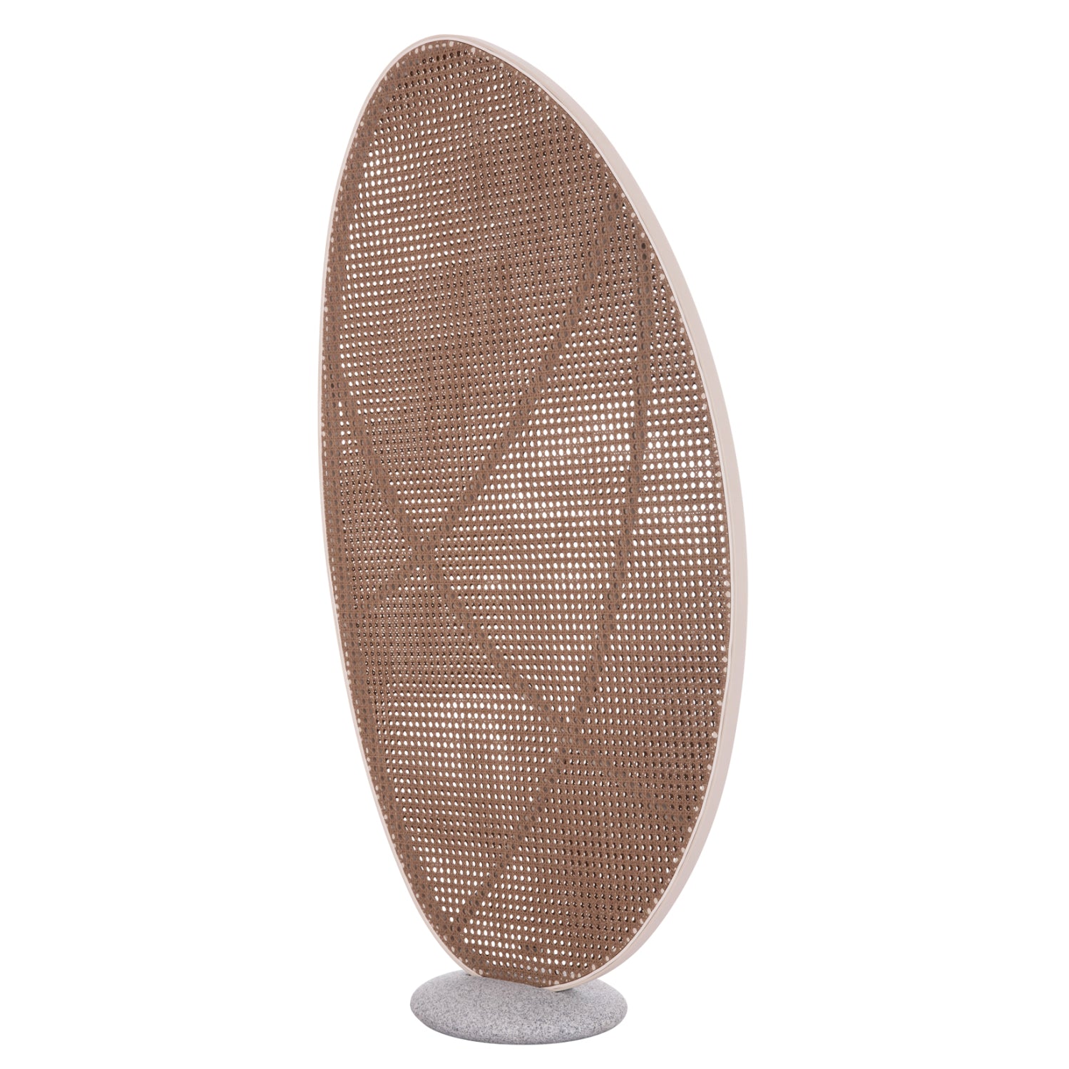Параван алуминий KOMORABI (S) екрю с бежова wicker рамка 104,5x4x169 с