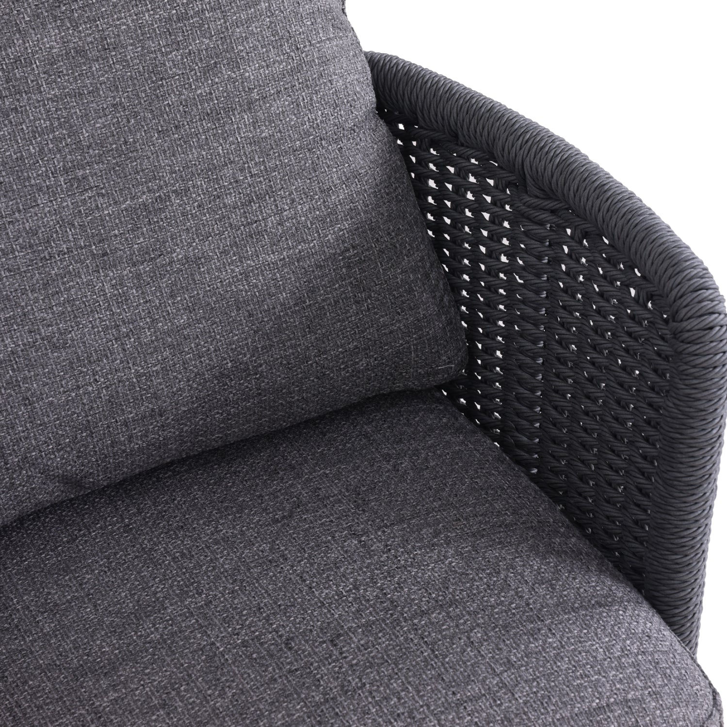 Бар стол серия DESTINY антрацит алуминий-сив WICKER 71.5x63.5x108