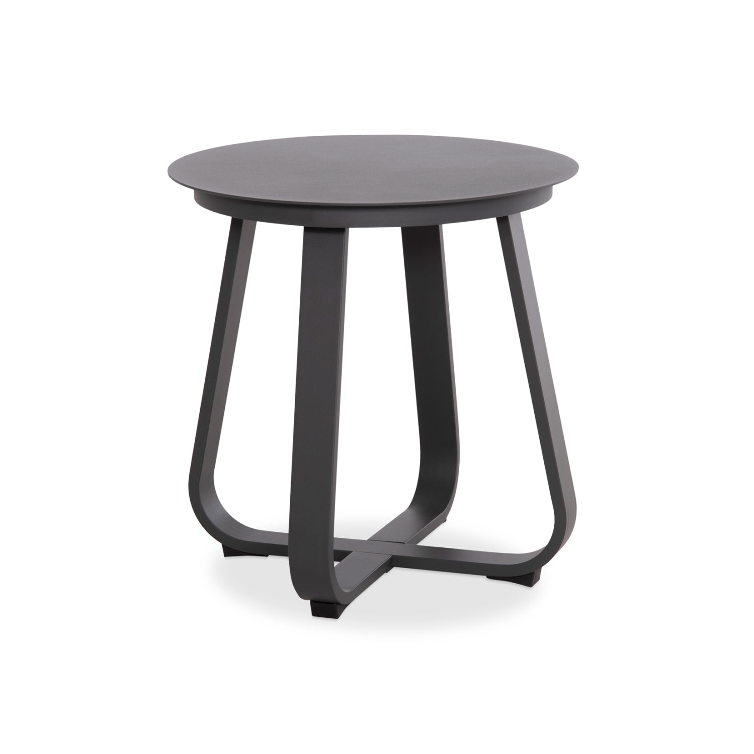 Градински лаундж сет Балеаро – 5 части, тъмносив алуминий и кремав плат