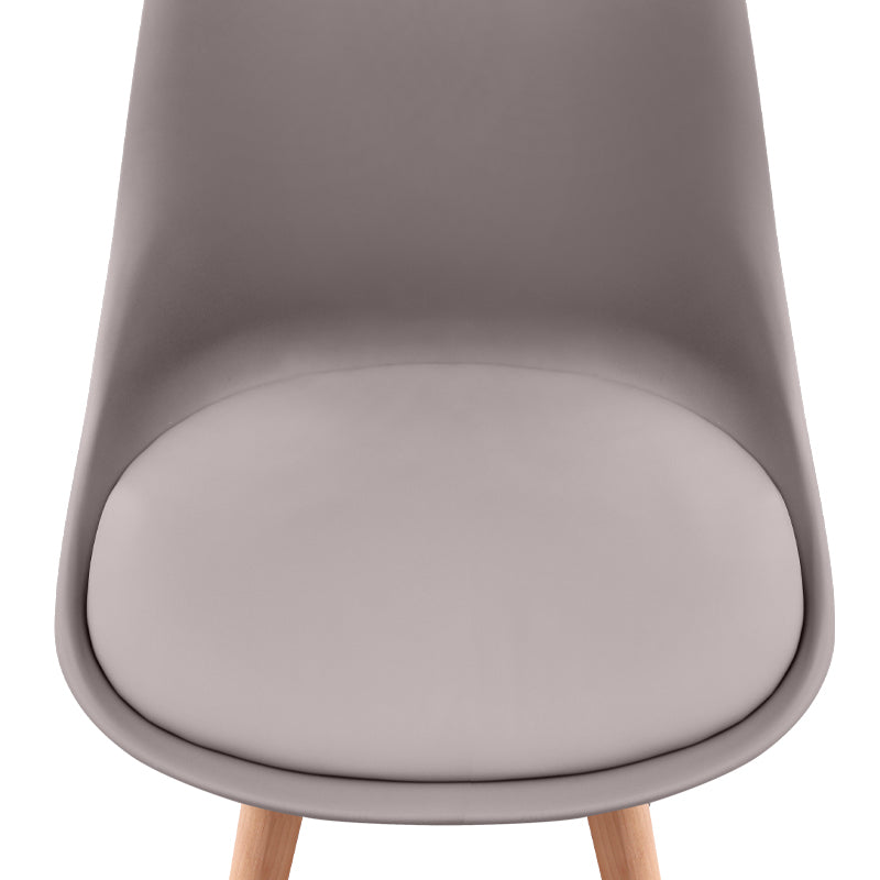 Viva PP - Трапезен стол от PU в цвят капучино 48.5x54x80cm.