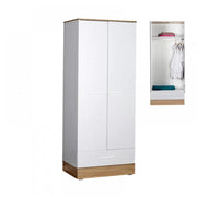 Base гардероб с две врати в бял цвят - сонома 80x52x198cm.
