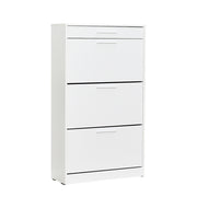 Поставка за обувки Flat за 18 чифта в бял цвят 75x29x128cm.