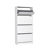 Поставка за обувки Flat Duo 24 чифта бял цвят 73x26x157см.