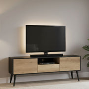 Мебел за телевизор Style меламин черно-tori 160x41x58см.