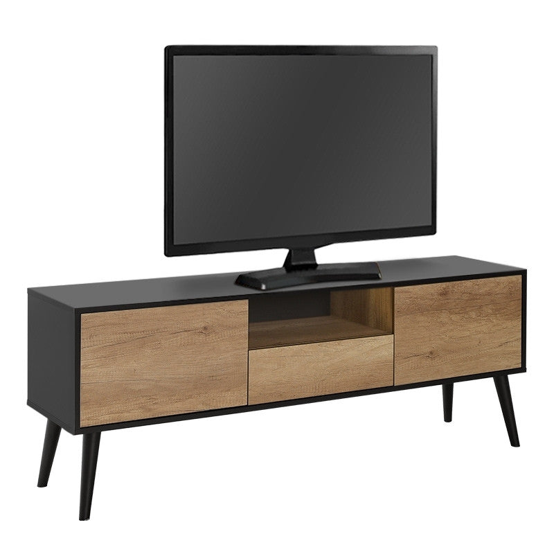 Мебел за телевизор Style меламин черно-tori 160x41x58см.
