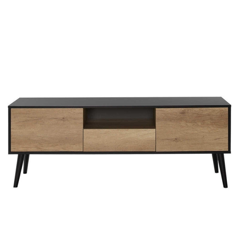 Мебел за телевизор Style меламин черно-tori 160x41x58см.