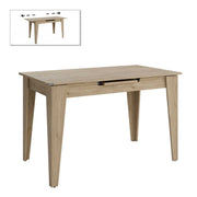 Trendline меламинова разтегателна маса в цвят дъб 120/150x70x75cm.