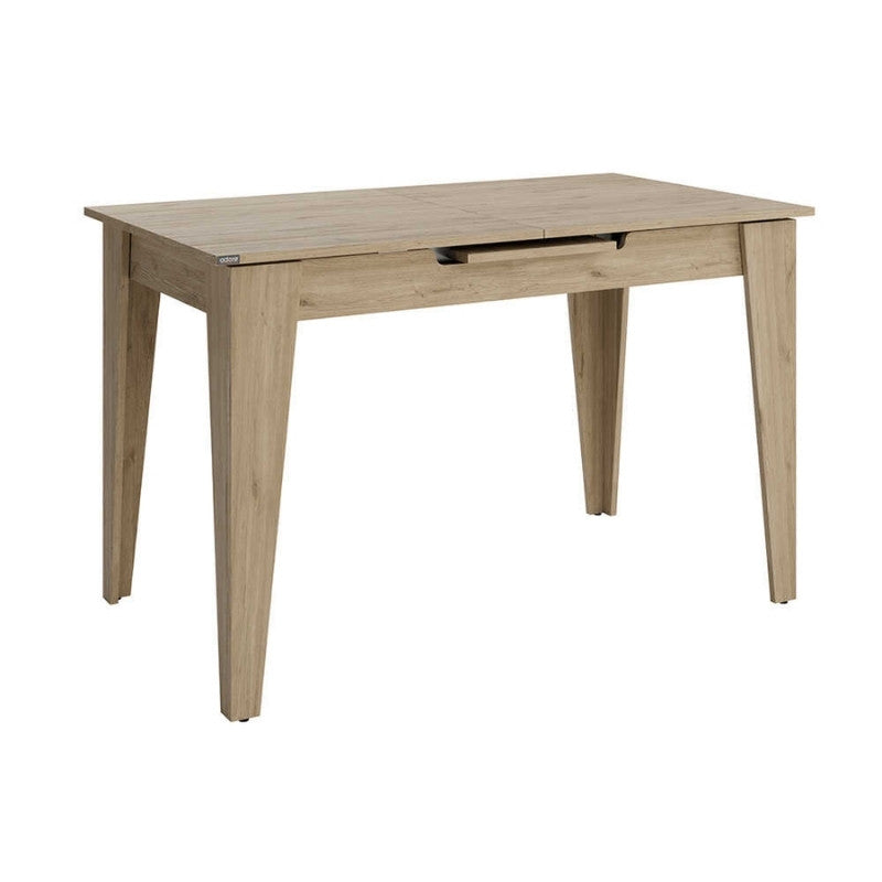 Trendline меламинова разтегателна маса в цвят дъб 120/150x70x75cm.