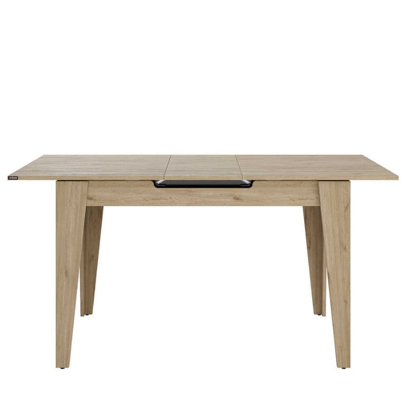 Trendline меламинова разтегателна маса в цвят дъб 120/150x70x75cm.