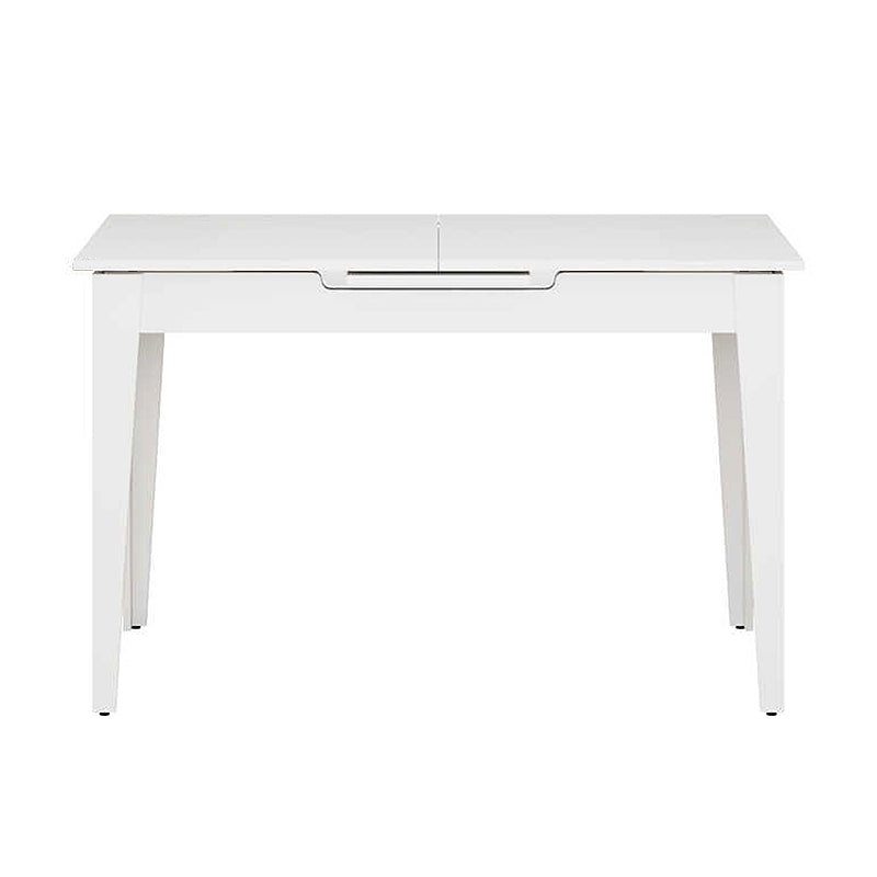 Trendline меламинов разтегателен маса в бял цвят 120/150x70x75cm.
