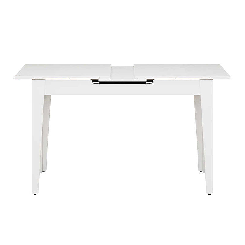 Trendline меламинов разтегателен маса в бял цвят 120/150x70x75cm.