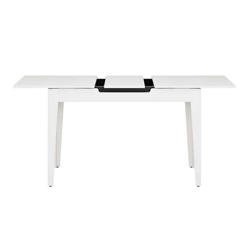 Trendline меламинов разтегателен маса в бял цвят 120/150x70x75cm.