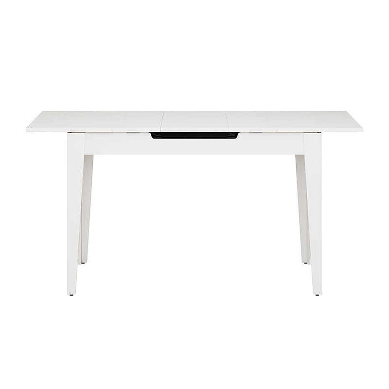 Trendline меламинов разтегателен маса в бял цвят 120/150x70x75cm.