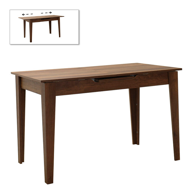 Trendline меламинов разтегателен маса в цвят орех 120/150x70x75cm.