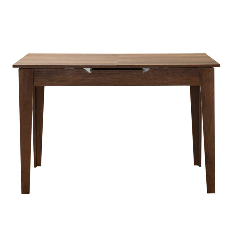 Trendline меламинов разтегателен маса в цвят орех 120/150x70x75cm.