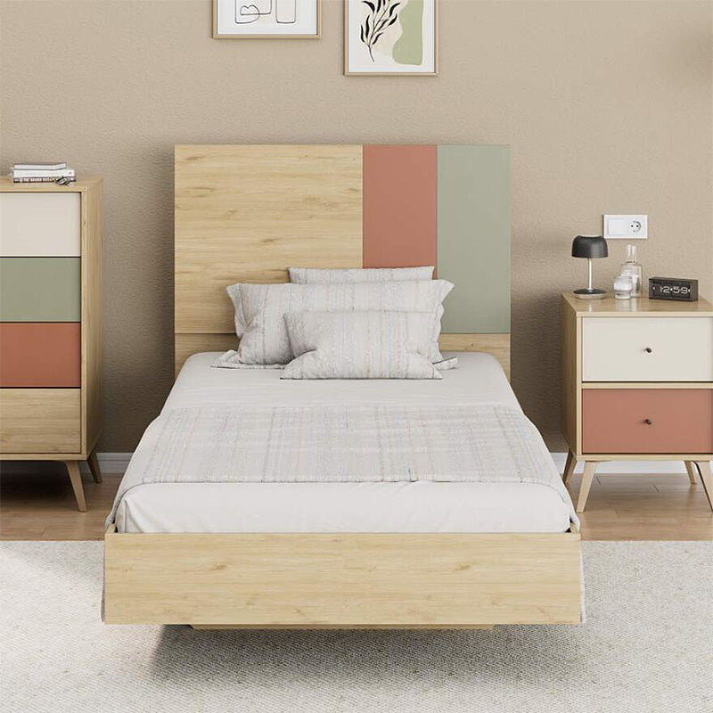 Terra легло от меламин в цвят флоридски дъб 100x200cm.