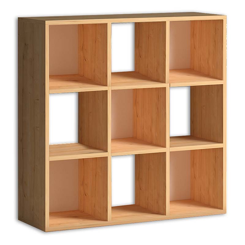 Cube меламинова етажерка в цвят дъб 90x30x90cm.