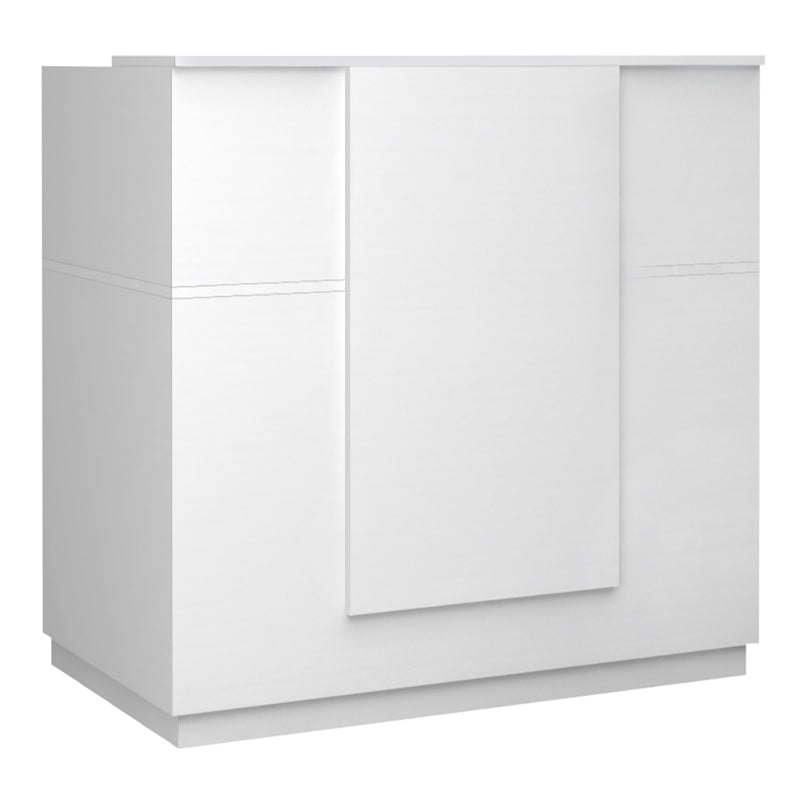 Gemini меленинов рецепционен бюфет в бял цвят 120x70x110cm.