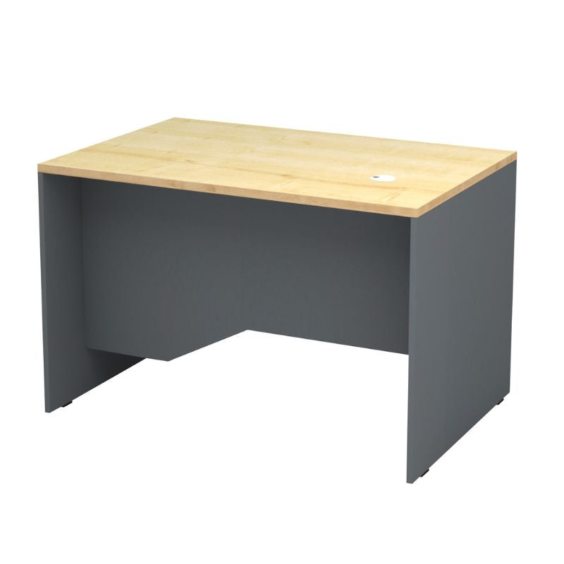 Venturo работно бюро от меламин в антрацит - дъб 120x80x75cm.
