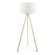 Rosling Подова лампа MDF/плат/PVC в натурален/бял цвят 38x21x140cm.