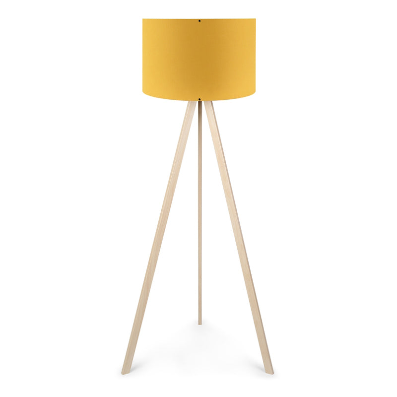 Rosling МДФ/плат/ПВЦ подова лампа в естествено/крокус 38x21x140cm.