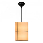 Strip E27 fabric ceiling lamp in cream color Φ28x100cm