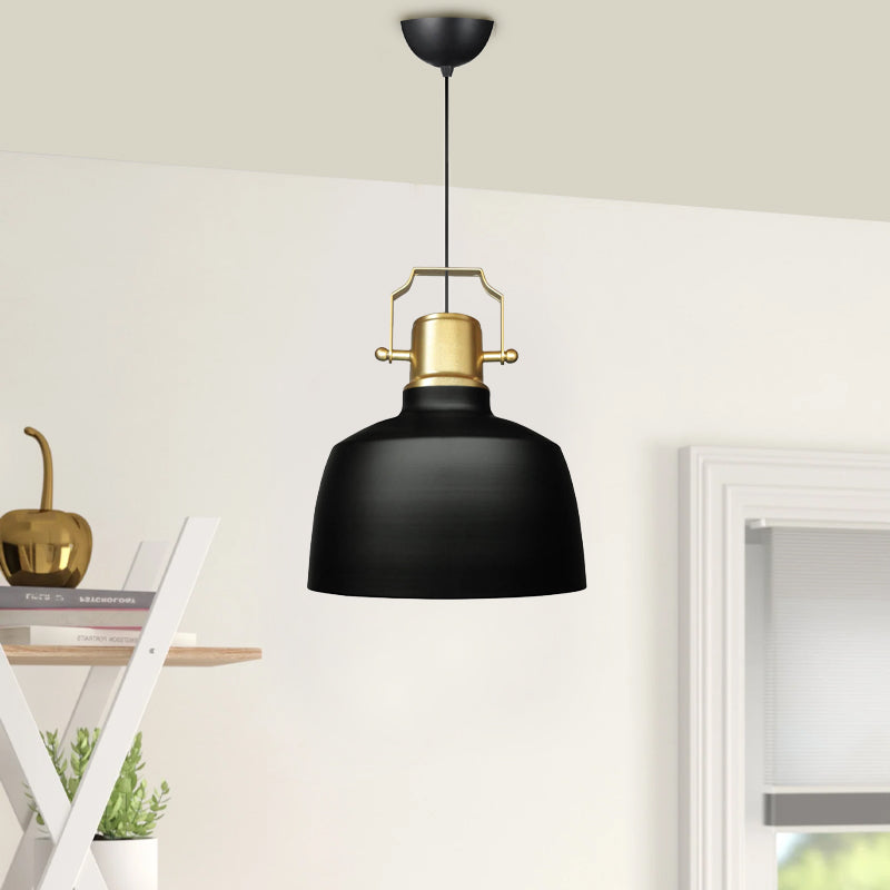 Artes E27 metallic ceiling lamp in black color Φ22x70cm.