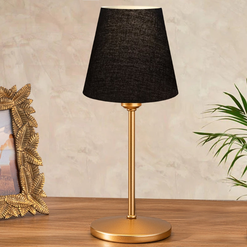 Santo E27 текстил PVC в черно - златист цвят Ø13x37cm.