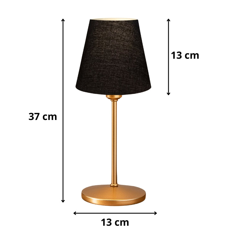 Santo E27 текстил PVC в черно - златист цвят Ø13x37cm.