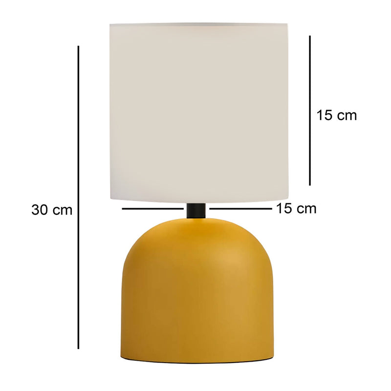 Nehora E27 метал - плат PVC в жълто - кремав цвят Ø15x30cm.