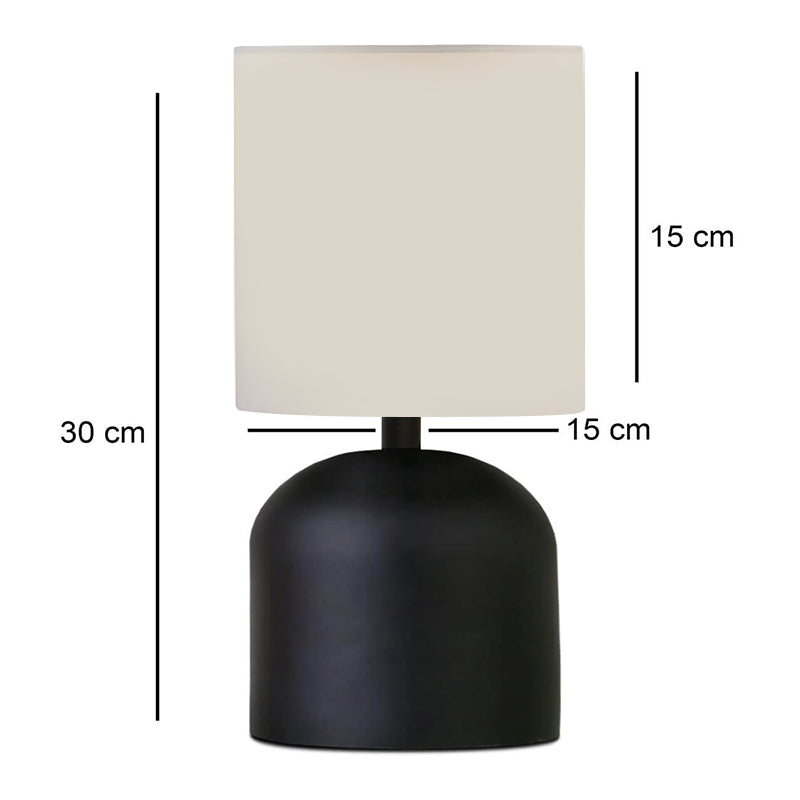 Nehora E27 метал - плат PVC в черно - кремаво Ø15x30cm.