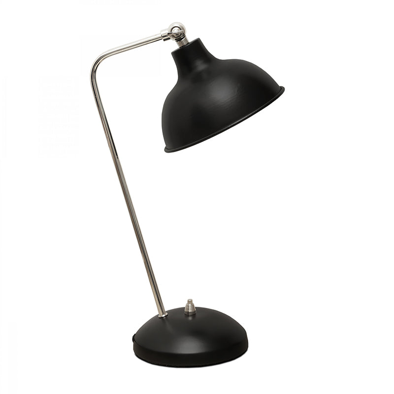 Travis E14 метална настолна лампа в черен цвят 16.5x11x42cm.