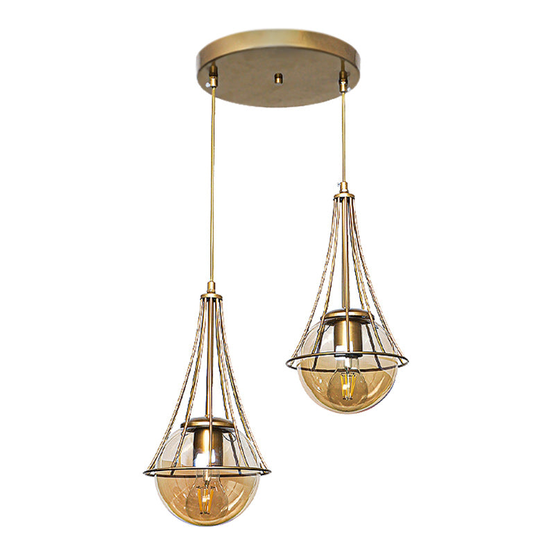 Chavi E27 метален двуосветителен плафон в златист цвят 40x40x80cm.