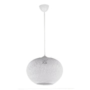 Visca E27 плафон от въже в бял цвят 25x25x60cm.