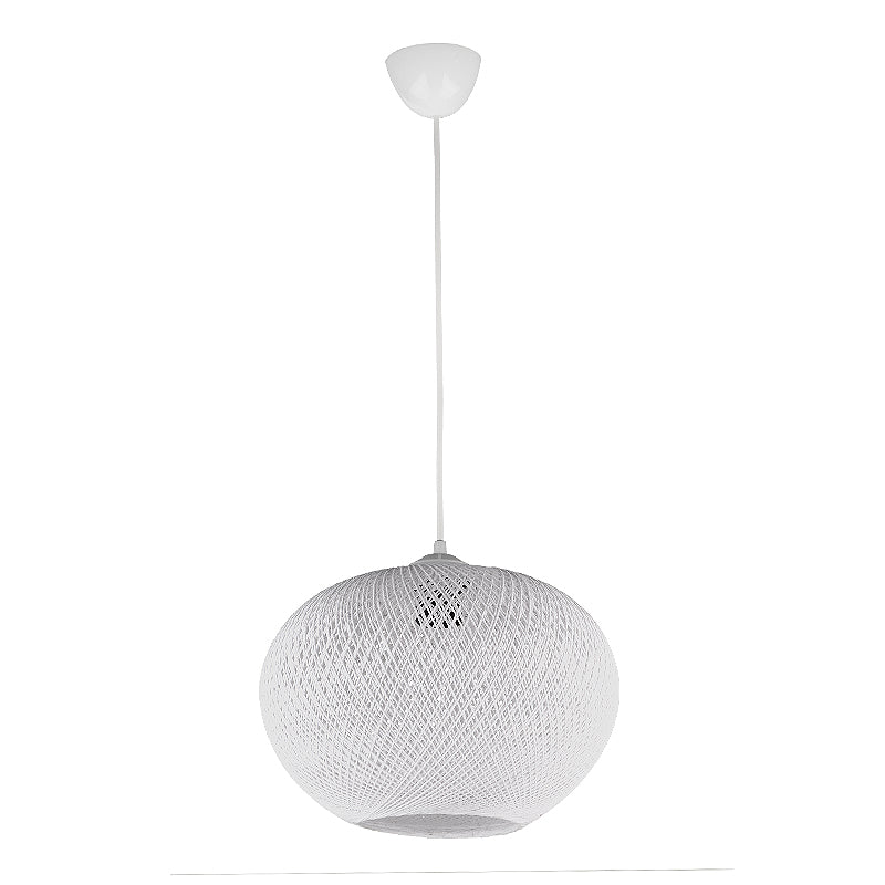 Visca E27 плафон от въже в бял цвят 25x25x60cm.