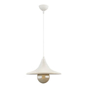 Silia E27 метален едноосветителен плафон в бял цвят 27x27x65cm.