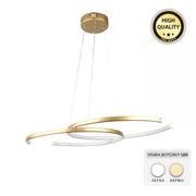 Cres метален LED таванен светильник в златист цвят 70x48x65cm