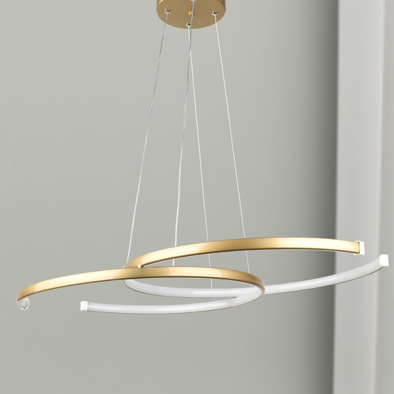 Cres метален LED таванен светильник в златист цвят 70x48x65cm
