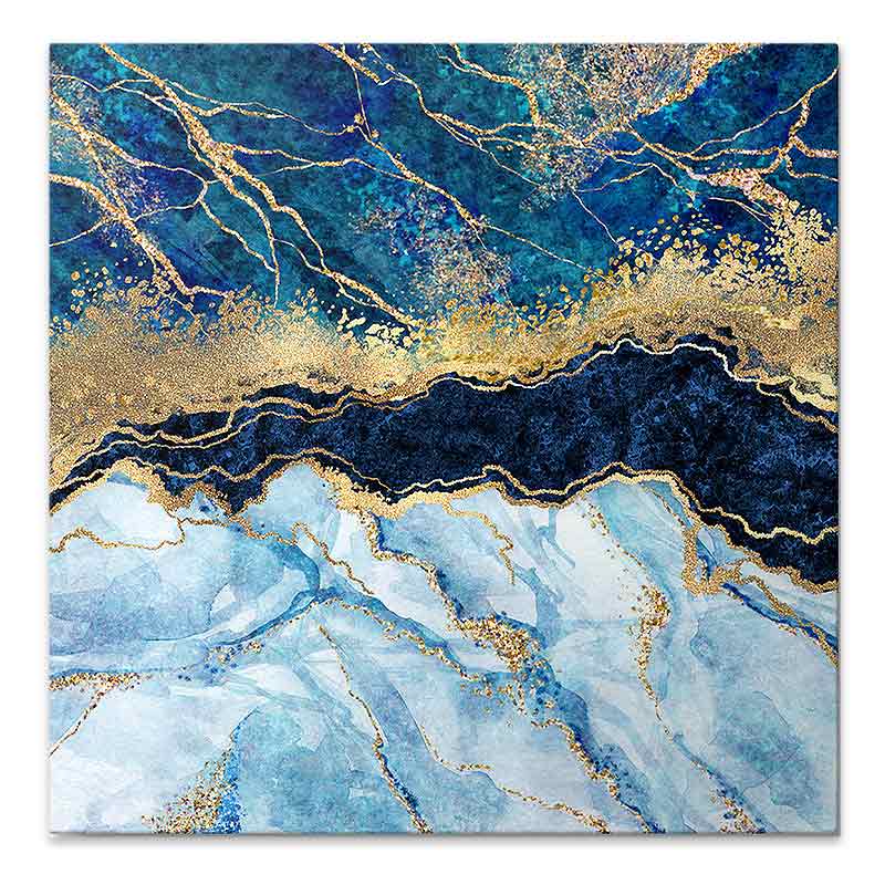 Картина върху платно "Deep Blue" дигитален печат 50x50x3cm.
