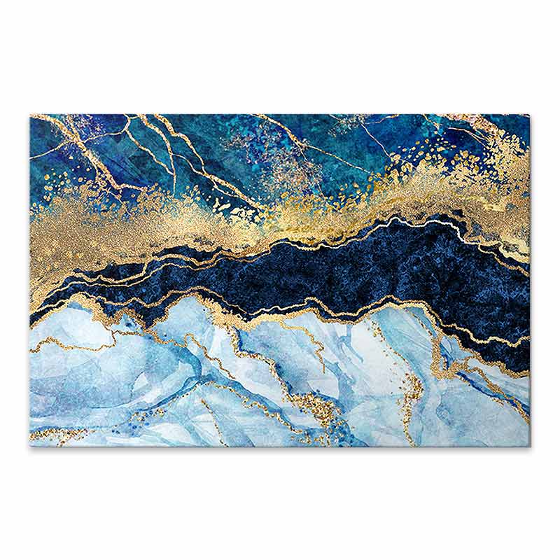 Картина "Deep Blue" върху платно дигитален печат 125x80x3cm.