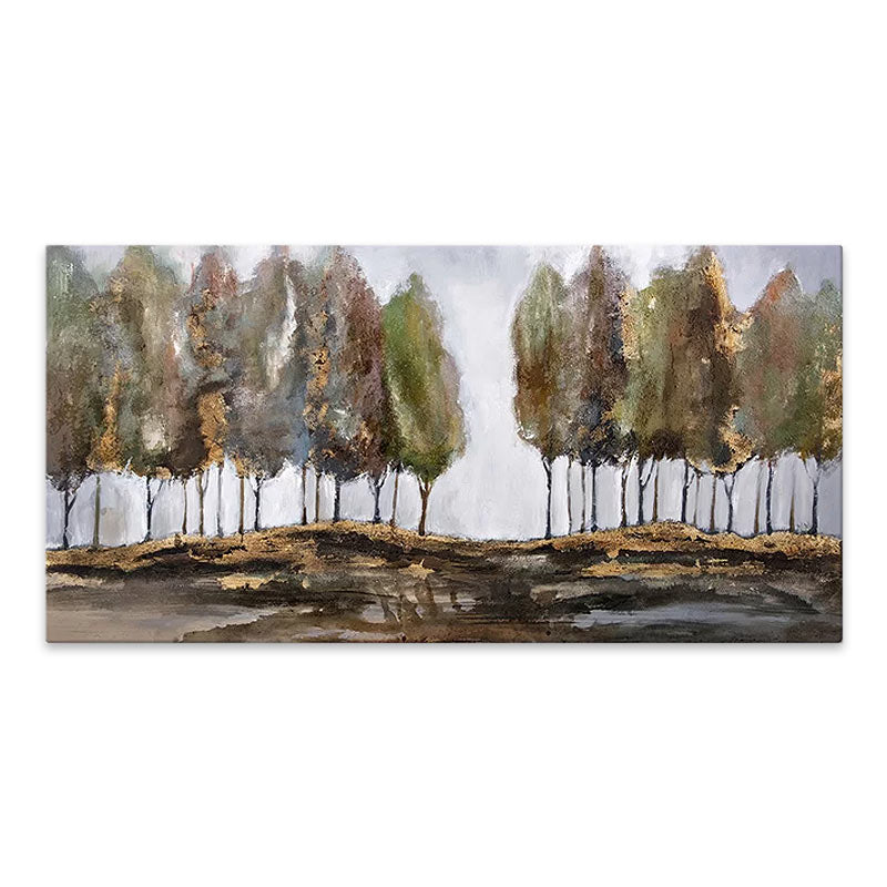 Картина "Poplars" върху платно дигитален печат 125x80x3cm.