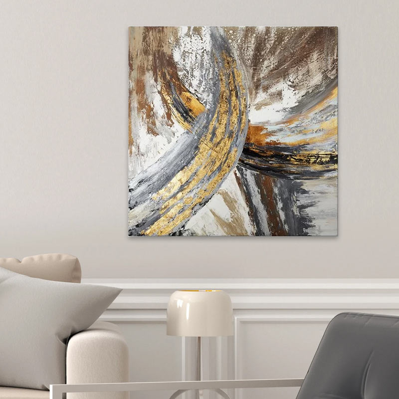 Картина върху платно "Routes" дигитален печат 100x100x3cm.